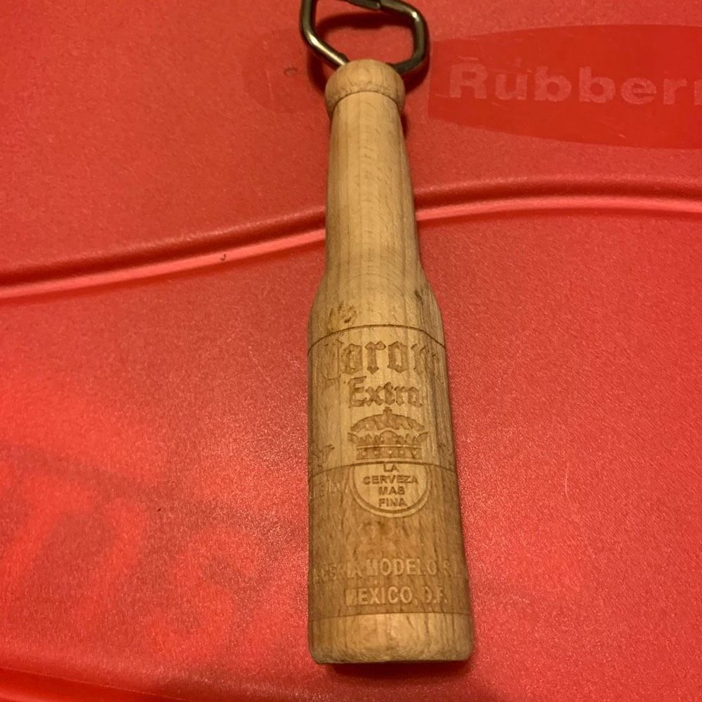 Corona Extra Cabo San Lucas Wooden Beer Bottle Shaped Bottle Opener